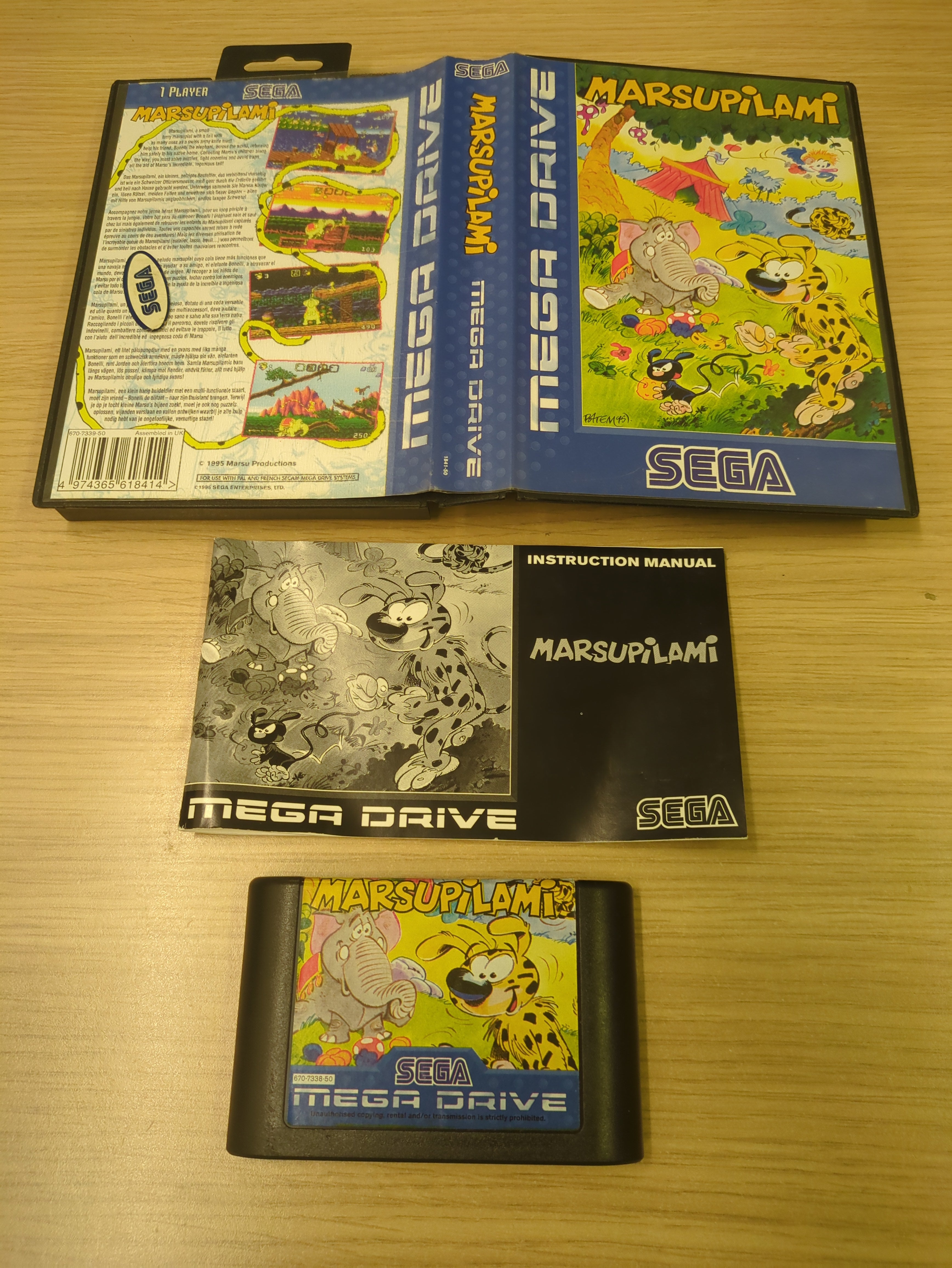 Marsupilami Sega Mega Drive game Marsupilami Sega Mega Drive game